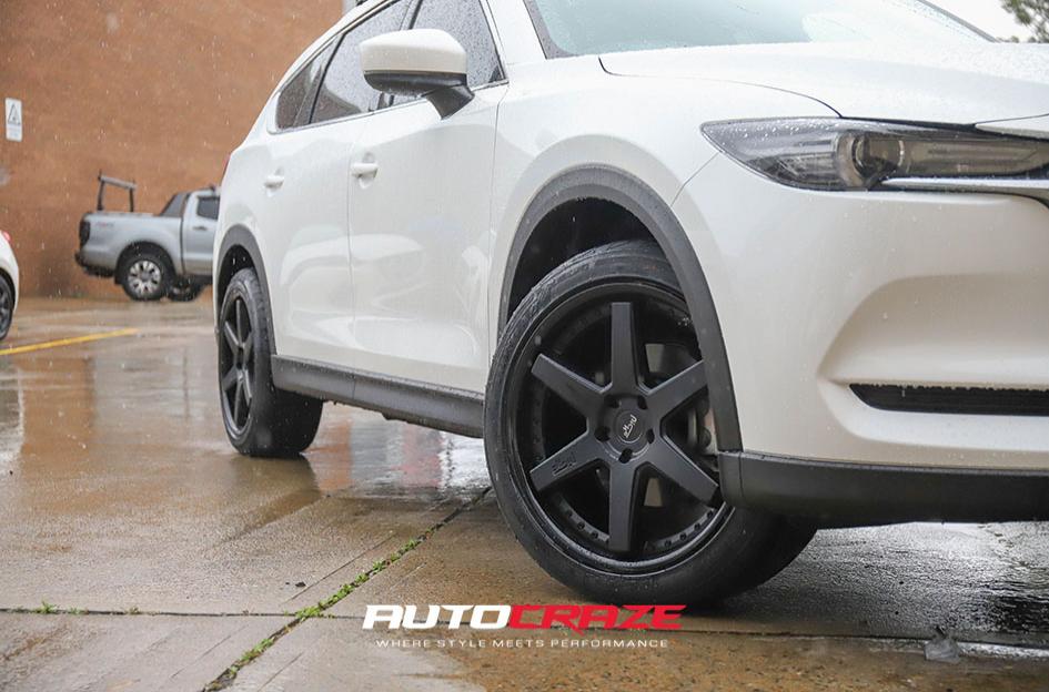 MAZDA CX8 ALTAIR MATTE BLACK WITH GLOSS BLACK LIP